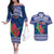 Custom Samoa Rugby Couples Matching Off The Shoulder Long Sleeve Dress and Hawaiian Shirt 2024 Go Champions Samoan Gingers