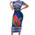 Custom Samoa Rugby Family Matching Short Sleeve Bodycon Dress and Hawaiian Shirt 2024 Go Champions Samoan Gingers