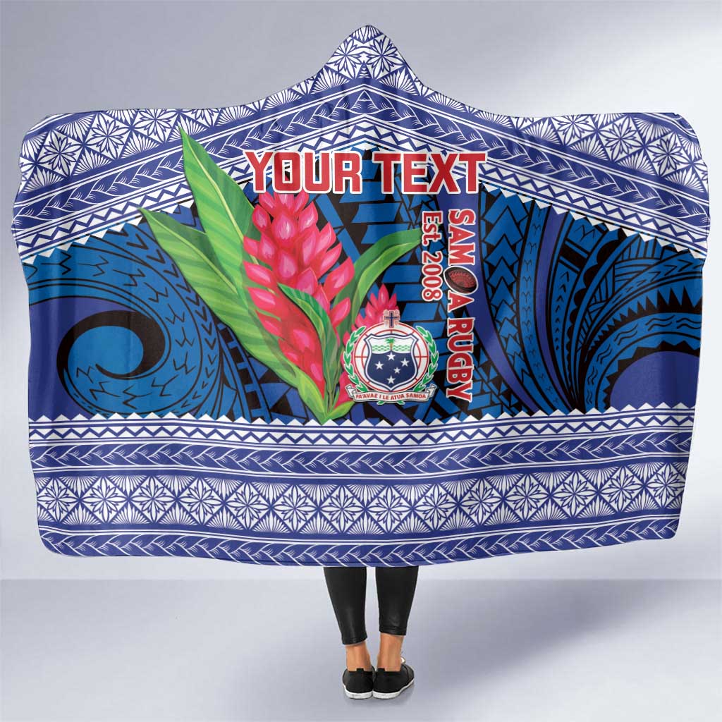 Custom Samoa Rugby Hooded Blanket 2024 Go Champions Samoan Gingers