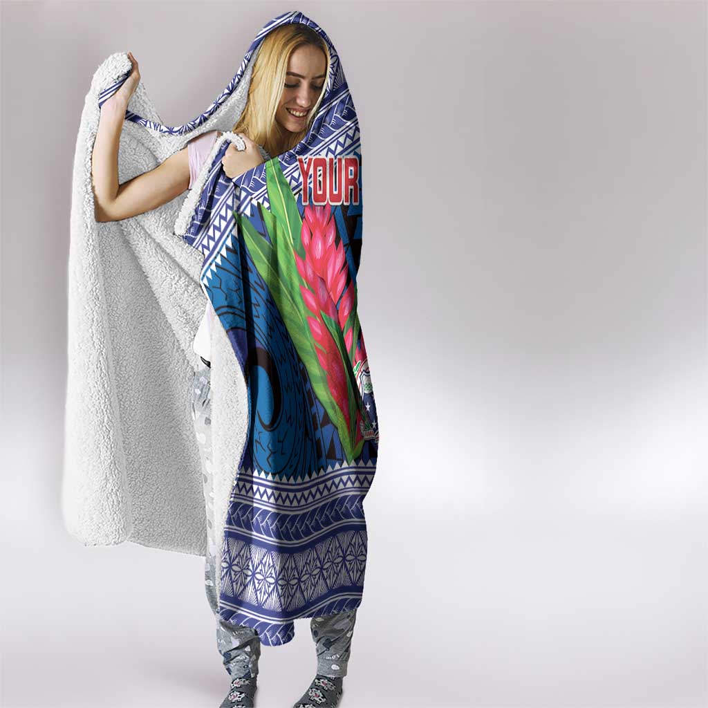Custom Samoa Rugby Hooded Blanket 2024 Go Champions Samoan Gingers