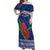 Custom Samoa Rugby Off Shoulder Maxi Dress 2024 Go Champions Samoan Gingers