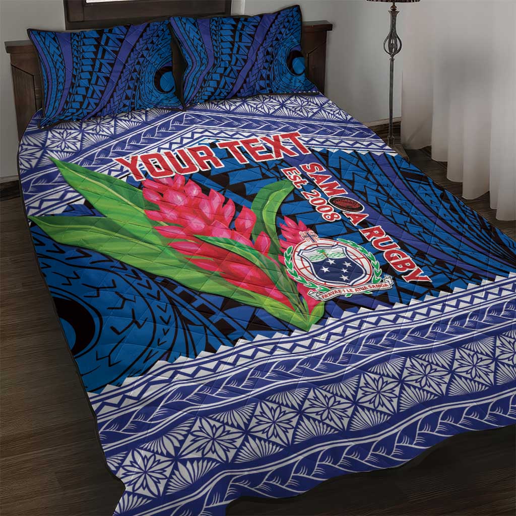 Custom Samoa Rugby Quilt Bed Set 2024 Go Champions Samoan Gingers