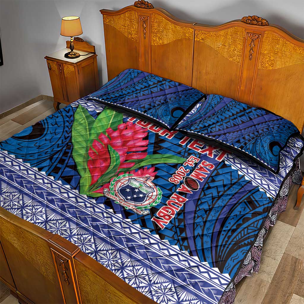 Custom Samoa Rugby Quilt Bed Set 2024 Go Champions Samoan Gingers