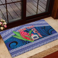 Custom Samoa Rugby Rubber Doormat 2024 Go Champions Samoan Gingers