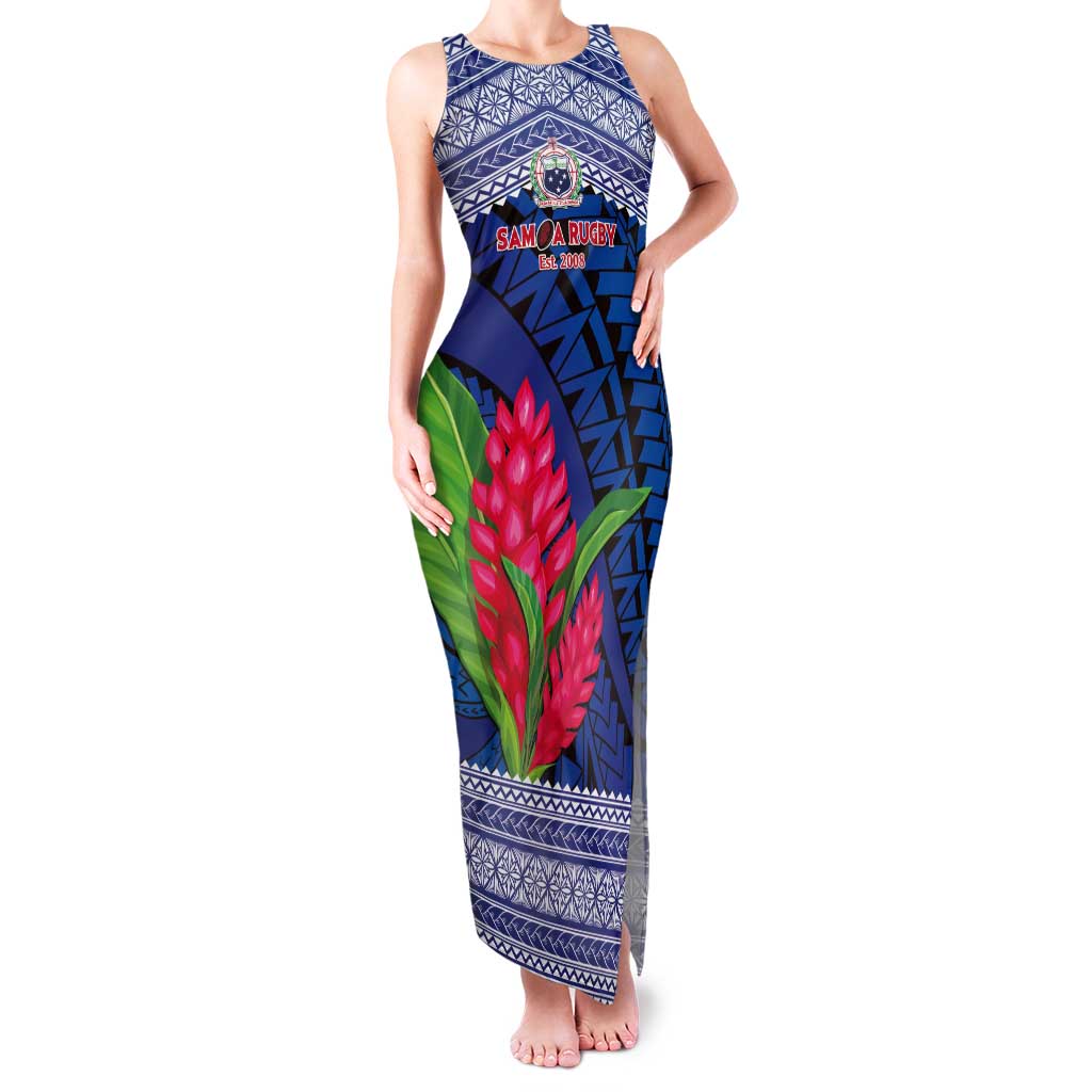 Custom Samoa Rugby Tank Maxi Dress 2024 Go Champions Samoan Gingers