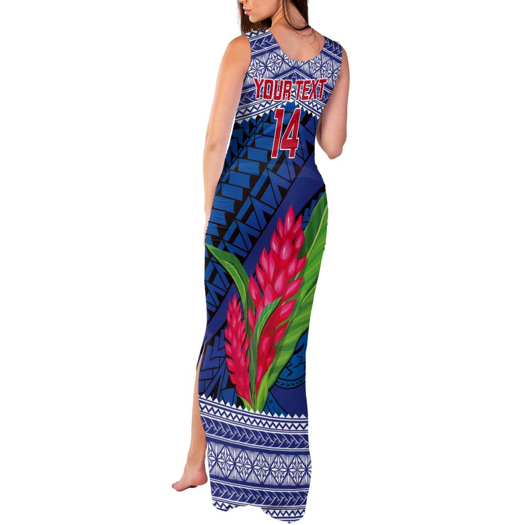 Custom Samoa Rugby Tank Maxi Dress 2024 Go Champions Samoan Gingers