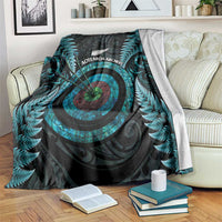 New Zealand Archery Blanket Aotearoa Silver Fern Maori - Polynesian Pride