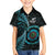 New Zealand Archery Family Matching Off Shoulder Short Dress and Hawaiian Shirt Aotearoa Silver Fern Maori - Polynesian Pride