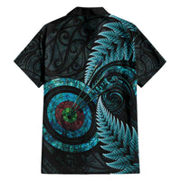 New Zealand Archery Family Matching Summer Maxi Dress and Hawaiian Shirt Aotearoa Silver Fern Maori - Polynesian Pride