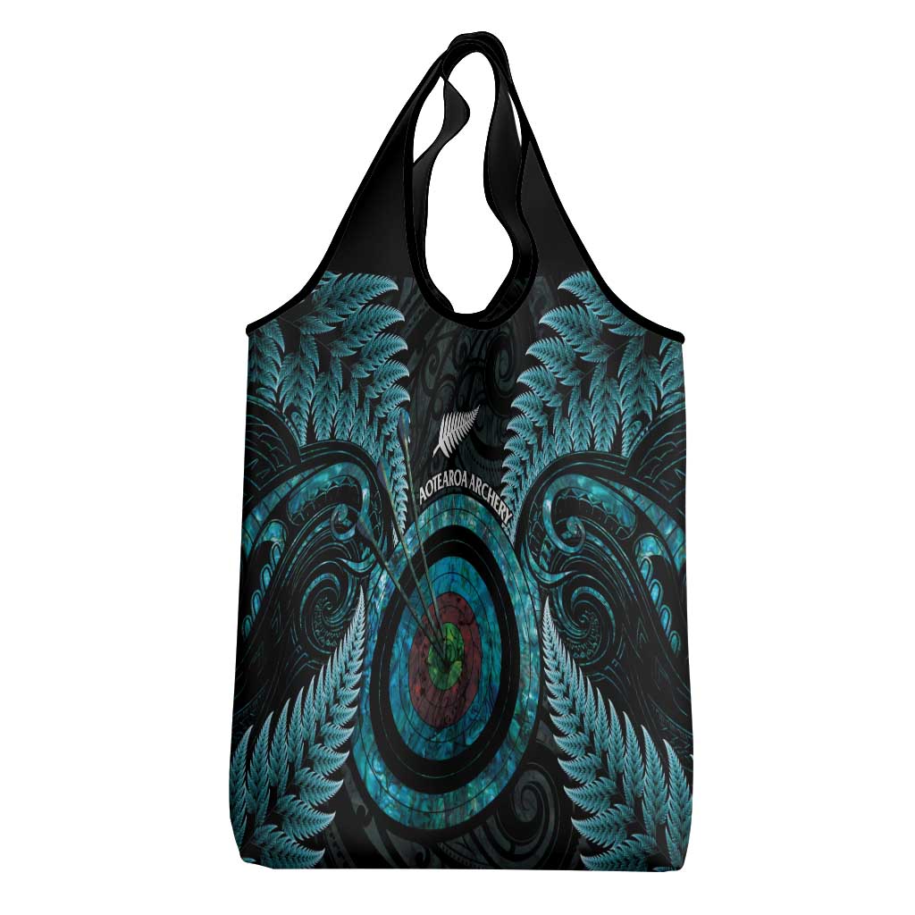 New Zealand Archery Grocery Bag Aotearoa Silver Fern Maori LT14 - Polynesian Pride
