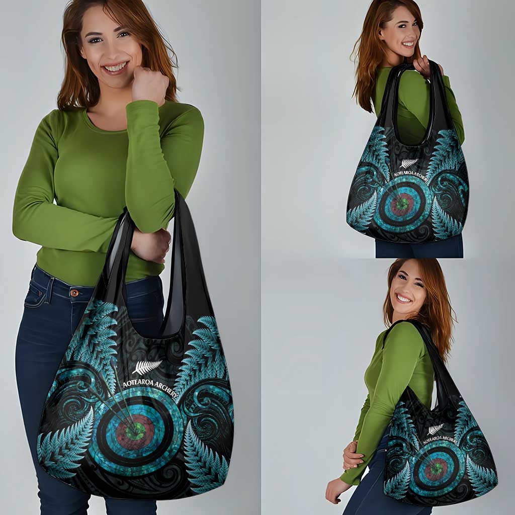 New Zealand Archery Grocery Bag Aotearoa Silver Fern Maori LT14 - Polynesian Pride
