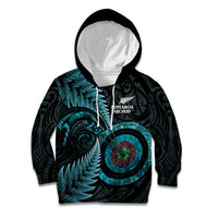 New Zealand Archery Kid Hoodie Aotearoa Silver Fern Maori - Polynesian Pride