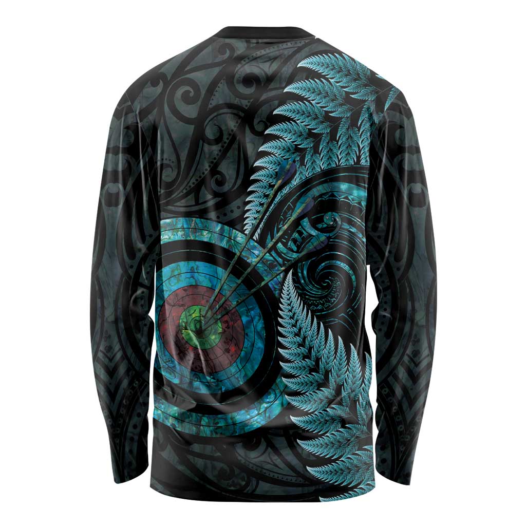 New Zealand Archery Long Sleeve Shirt Aotearoa Silver Fern Maori LT14 - Polynesian Pride
