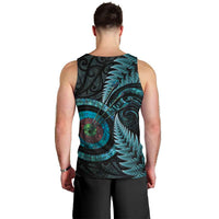New Zealand Archery Men Tank Top Aotearoa Silver Fern Maori LT14 - Polynesian Pride