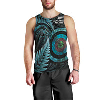 New Zealand Archery Men Tank Top Aotearoa Silver Fern Maori LT14 - Polynesian Pride