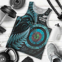 New Zealand Archery Men Tank Top Aotearoa Silver Fern Maori LT14 - Polynesian Pride