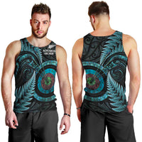 New Zealand Archery Men Tank Top Aotearoa Silver Fern Maori LT14 - Polynesian Pride