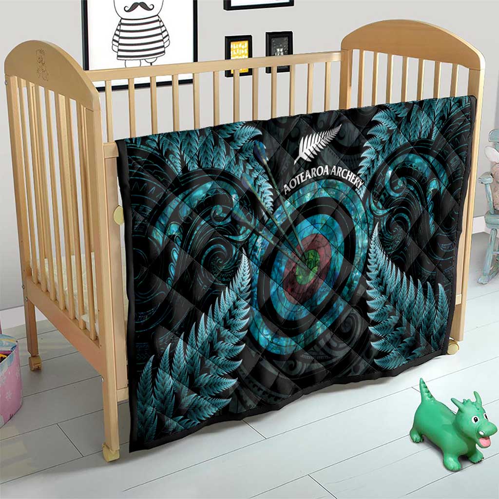 New Zealand Archery Quilt Aotearoa Silver Fern Maori - Polynesian Pride