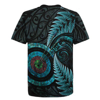 New Zealand Archery Rugby Jersey Aotearoa Silver Fern Maori - Polynesian Pride
