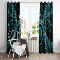New Zealand Archery Window Curtain Aotearoa Silver Fern Maori LT14 - Polynesian Pride