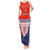 Custom Fiji School Tank Maxi Dress Marist Brothers Fijian Tapa Pattern LT14 Women Blue - Polynesian Pride