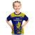 Custom Fiji School Kid T Shirt Ratu Kadavulevu Heron With Fijian Tapa LT14 Gold - Polynesian Pride