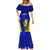 Custom Fiji School Mermaid Dress Ratu Kadavulevu Heron With Fijian Tapa LT14 - Polynesian Pride