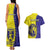 Fiji School Couples Matching Tank Maxi Dress And Hawaiian Shirt Suva Grammar Lions With Fijian Tapa LT14 - Polynesian Pride