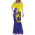 Fiji School Mermaid Dress Suva Grammar Lions With Fijian Tapa LT14 - Polynesian Pride