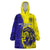 Custom Fiji School Wearable Blanket Hoodie Suva Grammar Lions With Fijian Tapa LT14 One Size Gold - Polynesian Pride