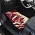 Blood Gold Polynesia Car Mats Polynesian Frangipani With Sea Turtles