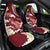 Blood Gold Polynesia Car Seat Cover Polynesian Frangipani With Sea Turtles