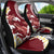 Blood Gold Polynesia Car Seat Cover Polynesian Frangipani With Sea Turtles