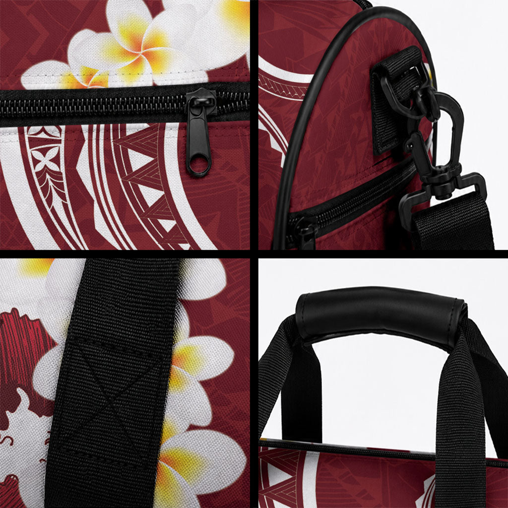 Blood Gold Polynesia Duffle Bag Polynesian Frangipani With Sea Turtles LT14 - Polynesian Pride