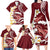 Blood Gold Polynesia Family Matching Long Sleeve Bodycon Dress and Hawaiian Shirt Polynesian Frangipani With Sea Turtles