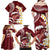 Blood Gold Polynesia Family Matching Off Shoulder Maxi Dress and Hawaiian Shirt Polynesian Frangipani With Sea Turtles