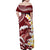 Blood Gold Polynesia Family Matching Off Shoulder Maxi Dress and Hawaiian Shirt Polynesian Frangipani With Sea Turtles