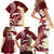 Blood Gold Polynesia Family Matching Short Sleeve Bodycon Dress and Hawaiian Shirt Polynesian Frangipani With Sea Turtles