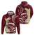 Blood Gold Polynesia Hoodie Polynesian Frangipani With Sea Turtles