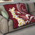 Blood Gold Polynesia Quilt Polynesian Frangipani With Sea Turtles