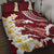 Blood Gold Polynesia Quilt Bed Set Polynesian Frangipani With Sea Turtles