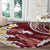 Blood Gold Polynesia Round Carpet Polynesian Frangipani With Sea Turtles