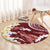 Blood Gold Polynesia Round Carpet Polynesian Frangipani With Sea Turtles