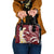 Blood Gold Polynesia Shoulder Handbag Polynesian Frangipani With Sea Turtles