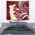 Blood Gold Polynesia Tapestry Polynesian Frangipani With Sea Turtles