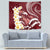 Blood Gold Polynesia Tapestry Polynesian Frangipani With Sea Turtles