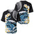 Black Polynesia Baseball Jersey Polynesian Frangipani With Sea Turtles