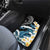 Black Polynesia Car Mats Polynesian Frangipani With Sea Turtles