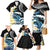 Black Polynesia Family Matching Mermaid Dress and Hawaiian Shirt Polynesian Frangipani With Sea Turtles