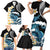 Black Polynesia Family Matching Short Sleeve Bodycon Dress and Hawaiian Shirt Polynesian Frangipani With Sea Turtles